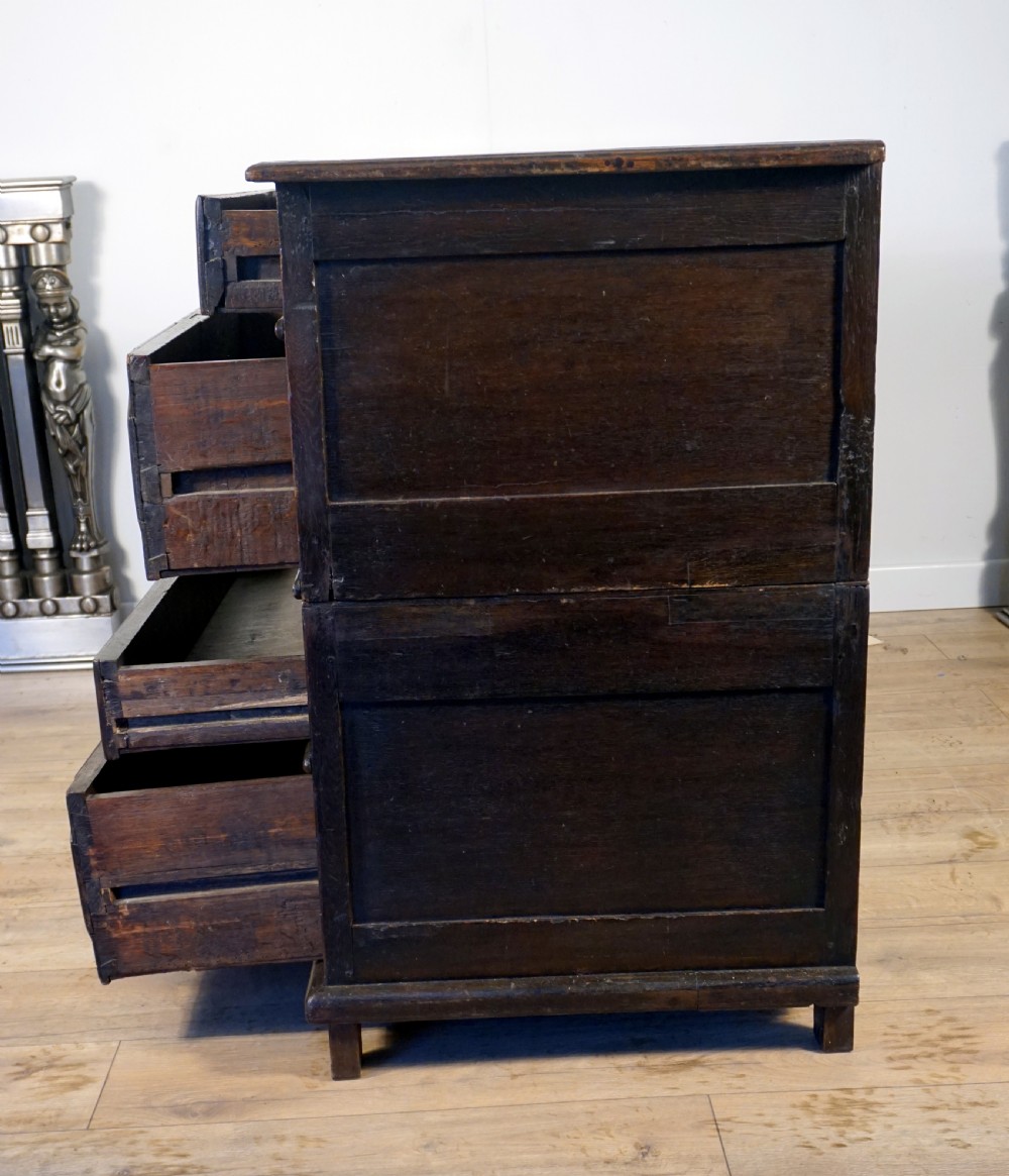 A good Jacobean oak chest of drawers View VII