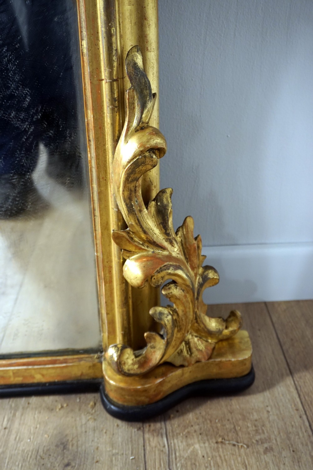 A good carved and gilded regency English overmantle mirror View IV