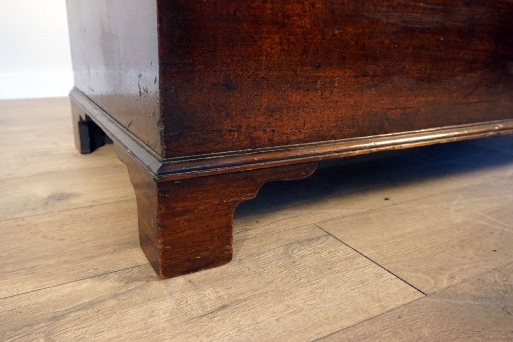 A good mahogany English early 19th century military trunk  View VI
