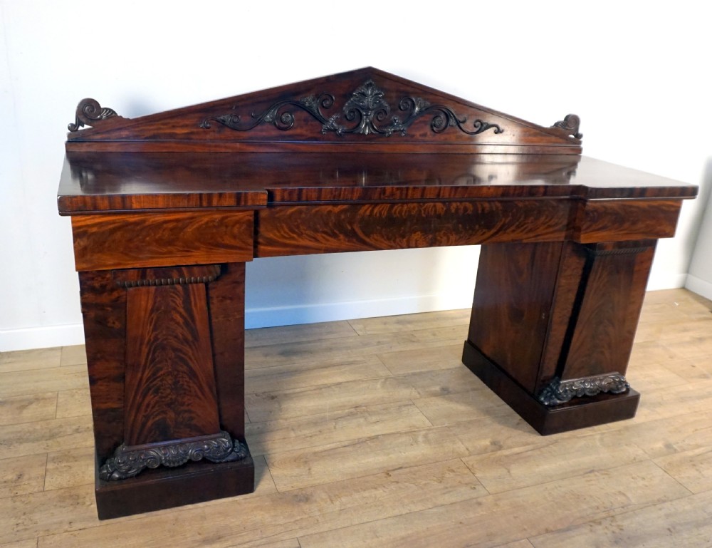 A sumptuous Regency Mahogany Pedastal sideboard View III