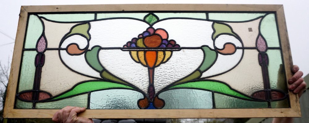 A stunning stained glass window