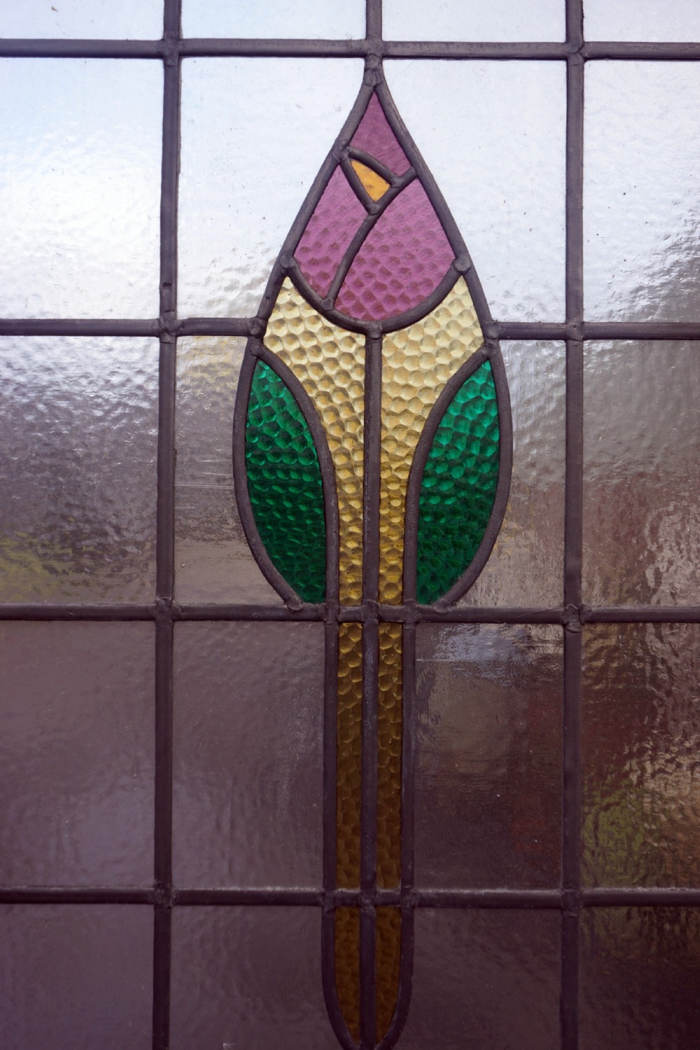 A great stained glass front door View III