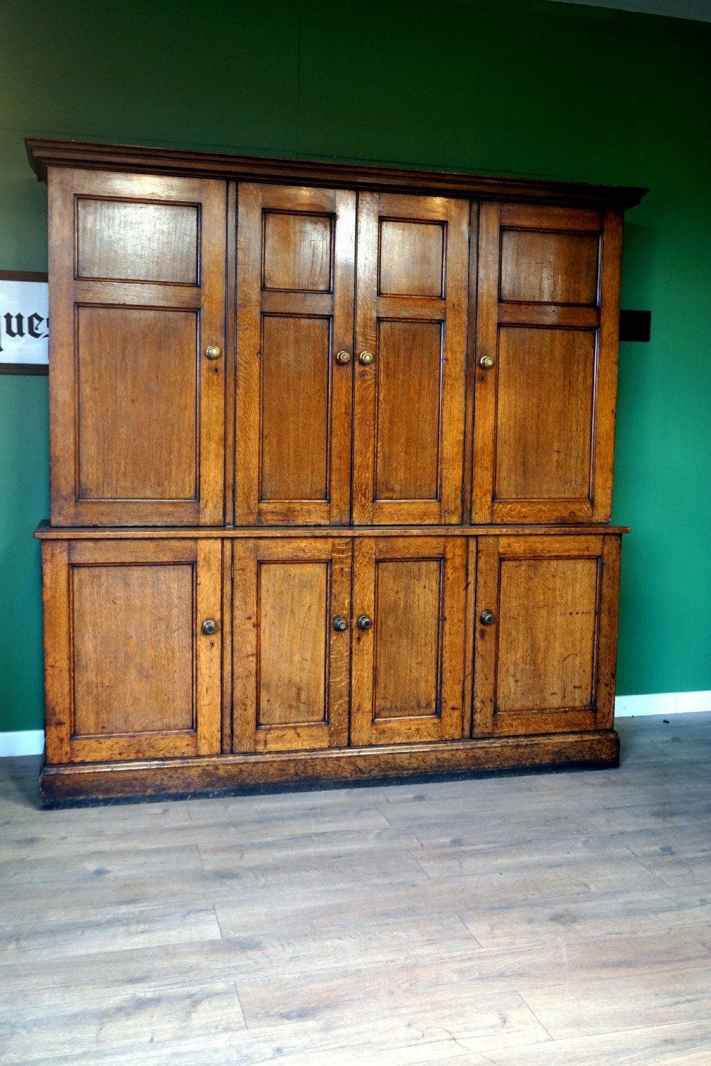 A superb oak housekeepers cupboard  View II