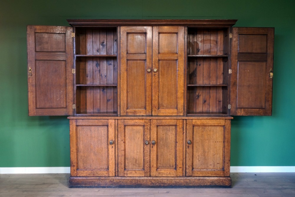 A superb oak housekeepers cupboard  View IV