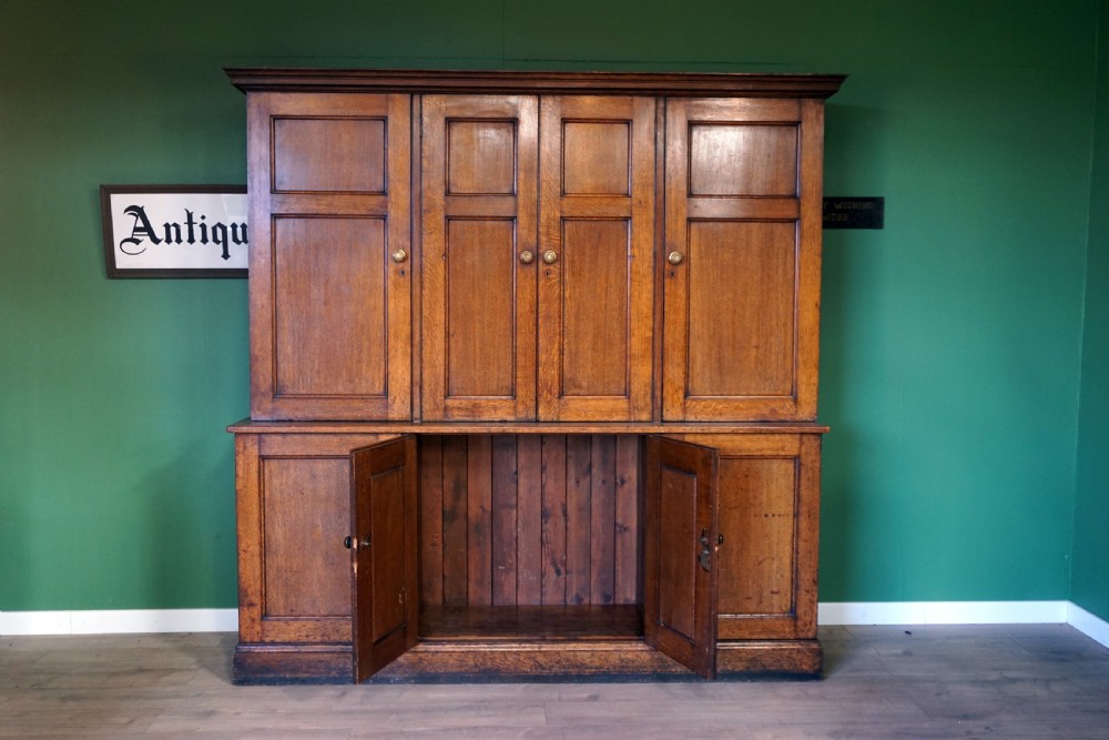 A superb oak housekeepers cupboard  View VII