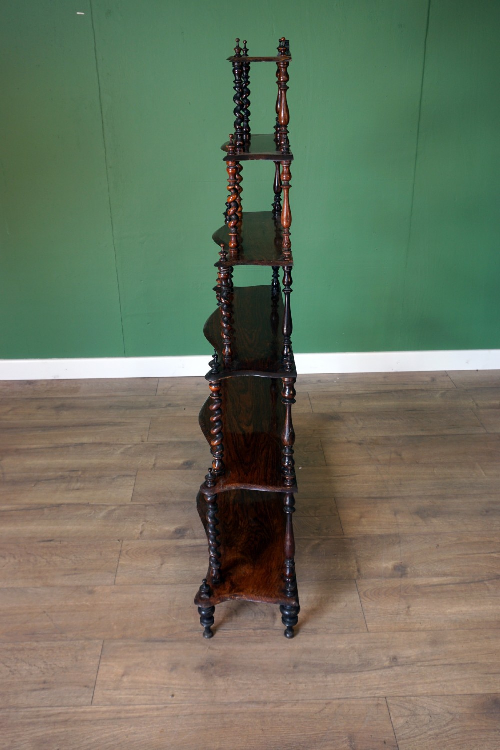 A good rosewood Victorian 6 shelf wotnot  View IV