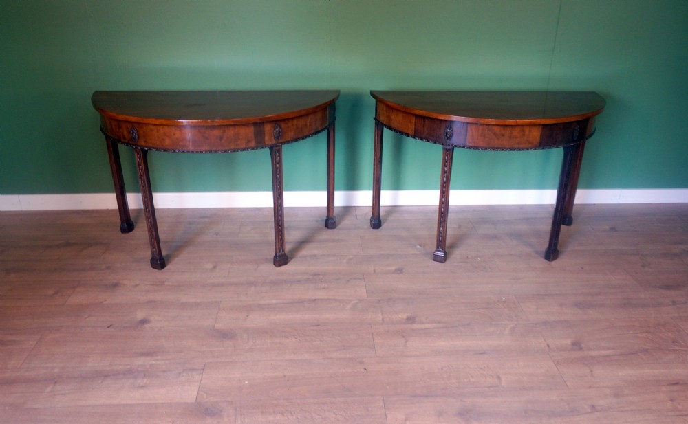 A superb pair of George 111 console tables 