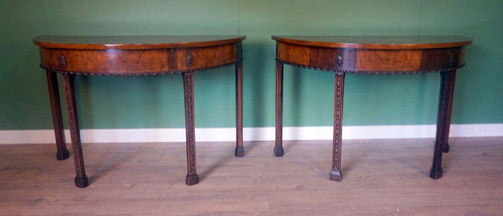 A superb pair of George 111 console tables  View II