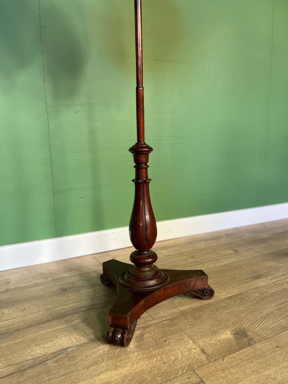 A lovely original adjustable Victorian pole screen View II