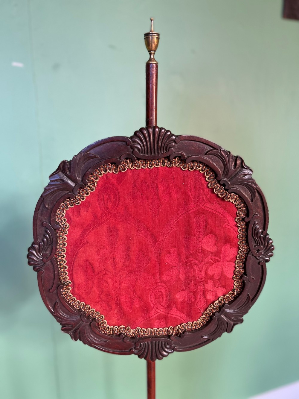 A lovely original adjustable Victorian pole screen View III