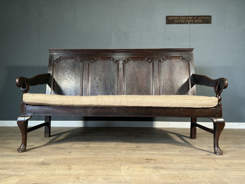 Original Lancashire oak settle
