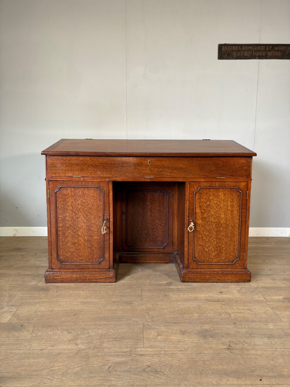 An exceptional quality antique mahogany architects desk