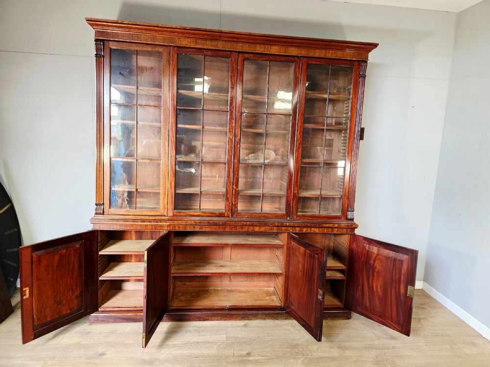 1820 Regency 4 door Mahogany Bookcase  View VI