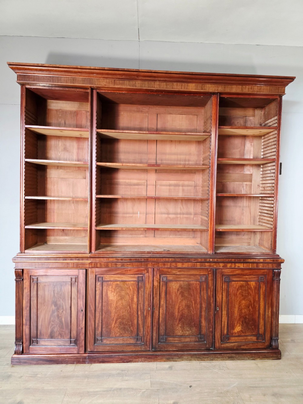 1820 Regency 4 door Mahogany Bookcase  View VII