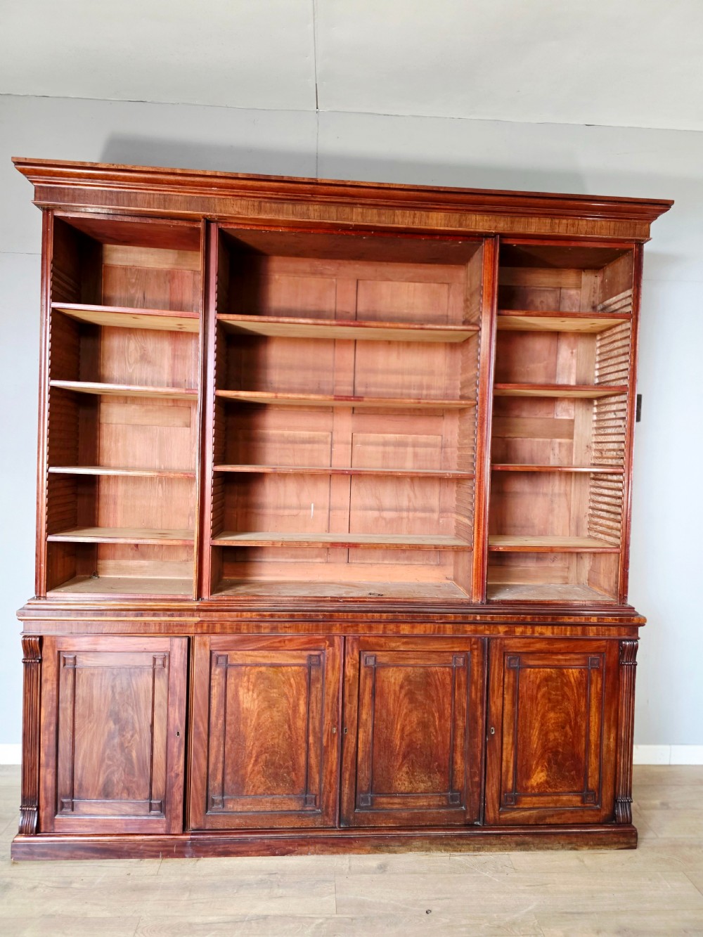 1820 Regency 4 door Mahogany Bookcase  View VIII