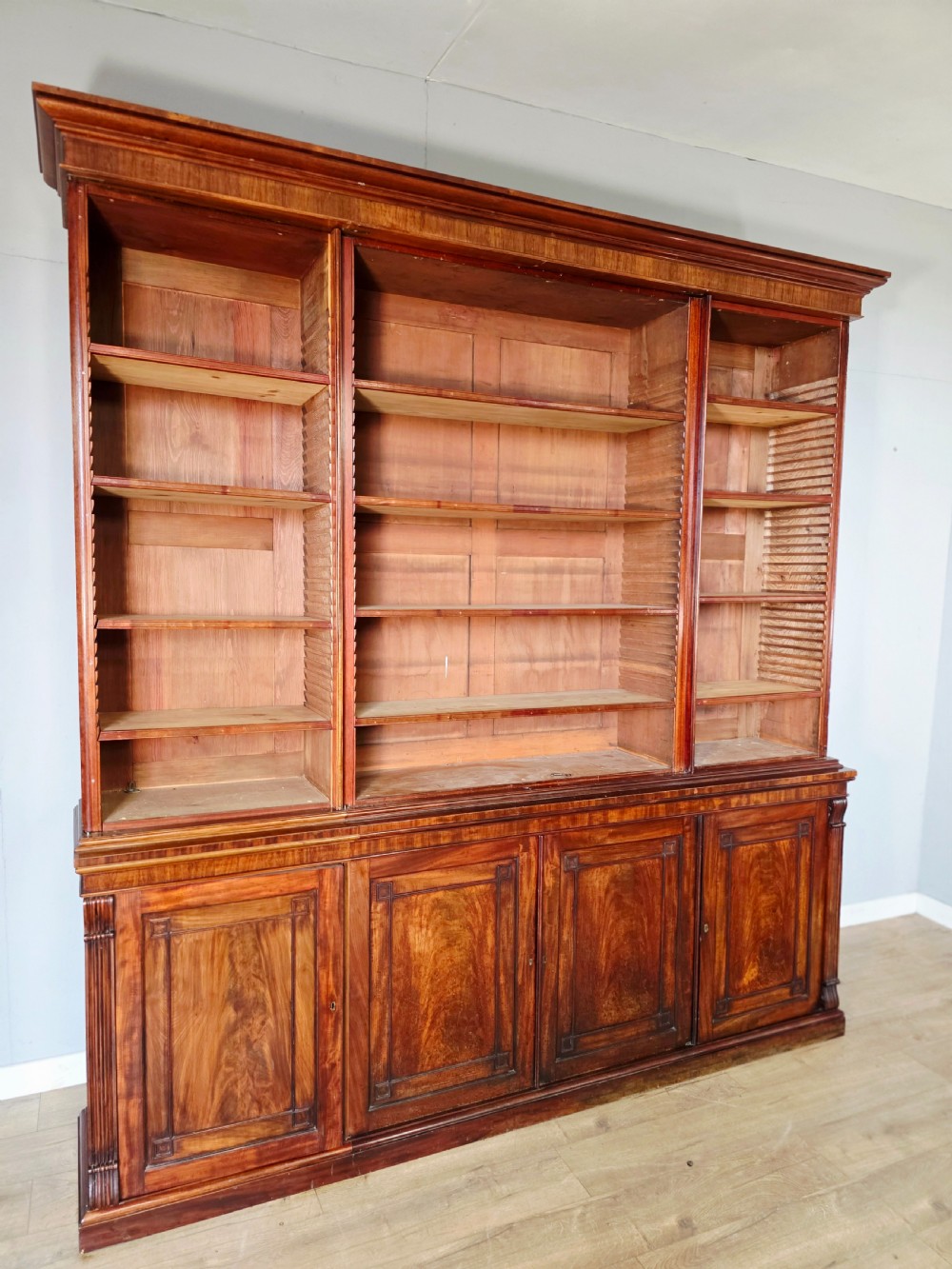 1820 Regency 4 door Mahogany Bookcase  View IX