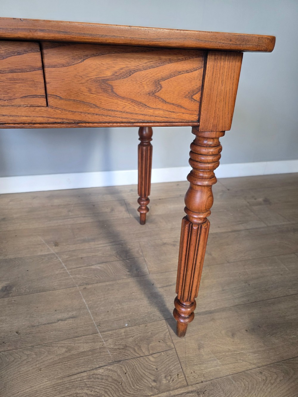 Victorian Country Elm Side Table View V