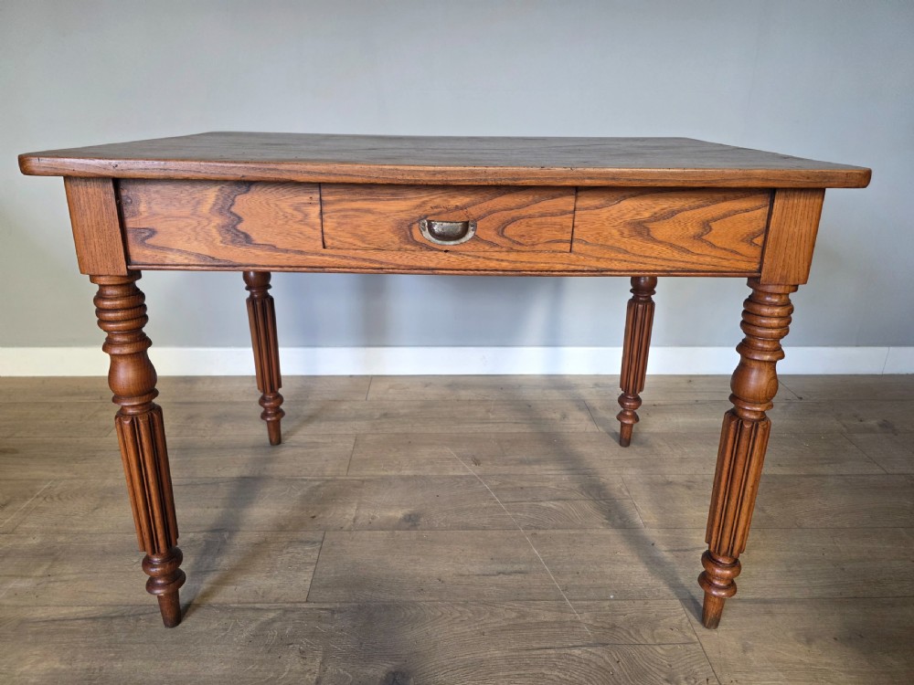 Victorian Country Elm Side Table View VI