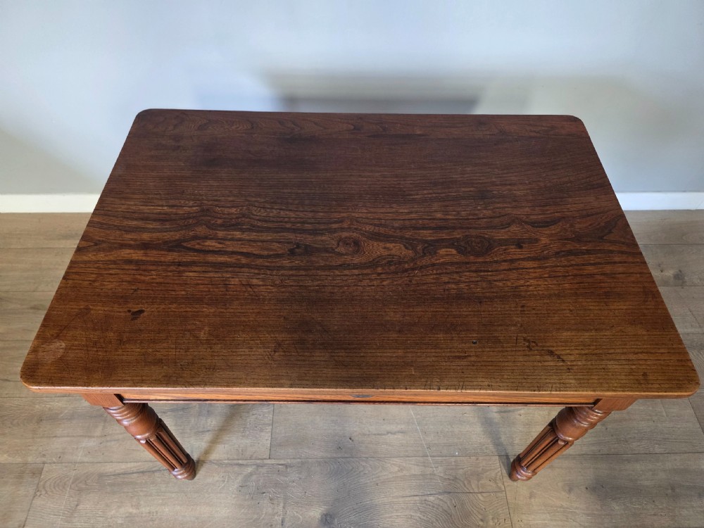 Victorian Country Elm Side Table View VII