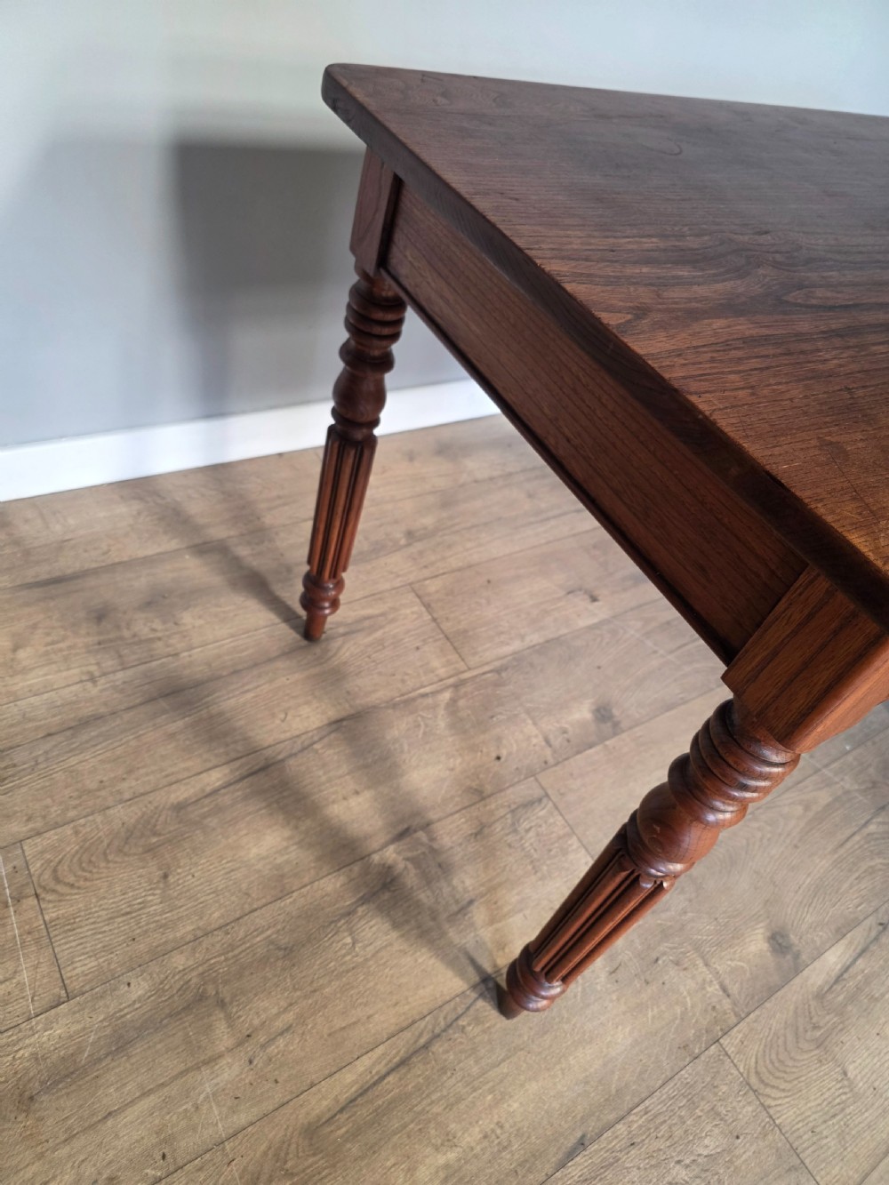 Victorian Country Elm Side Table View IX