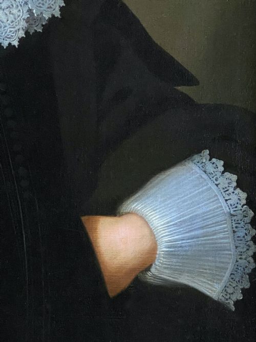 17TH CENTURY ANGLO DUTCH SCHOOL PORTRAIT OF A YOUNG NOBLEMAN CIRCLE OF CORNELIUS JOHNSON - ADDITIONAL PHOTO 12