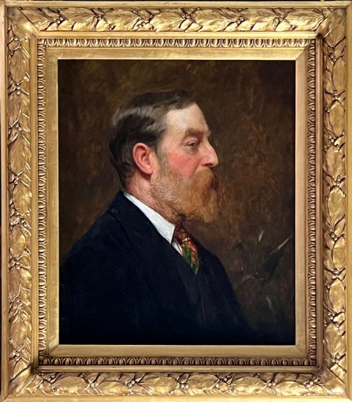oil on canvas portrait of henry edmund cotman by frederick george cotman 18501920 - CATEGORY: ANTIQUE ART - DATED VICTORIAN