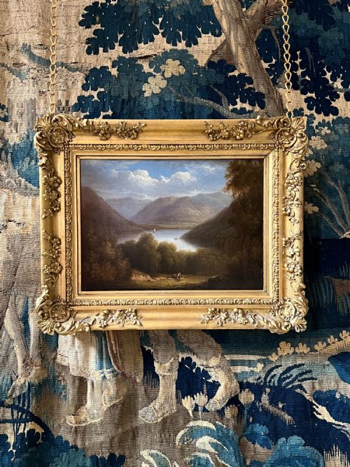 AN EARLY 19TH CENTURY OIL ON PANEL LAKELAND LANDSCAPE CIRCLE OF JOHN GLOVER 1767 1849 - ADDITIONAL PHOTO 9
