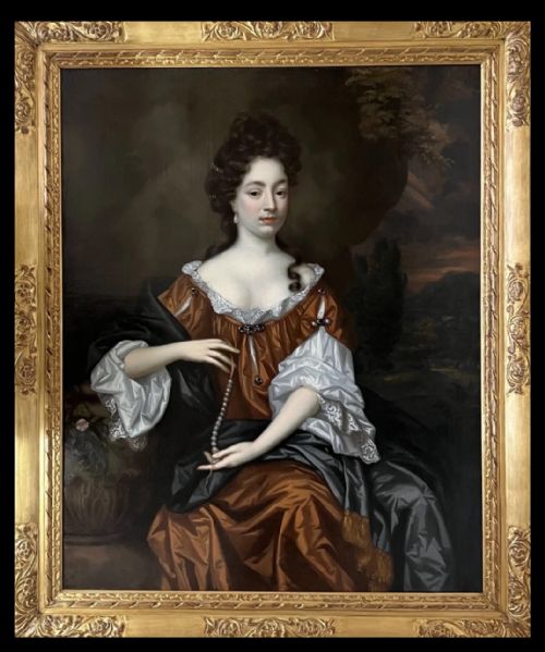 WILLIAM WISSING 1656 1687 PORTRAIT OF A LADY TRADITIONALLY IDENTIFIED AS LOUSIE DE KEROUAILLE