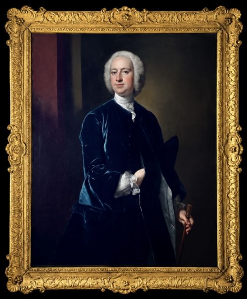 THOMAS HUDSON 1701 1779 PORTRAIT OF JOHN PENNECK OF BARLEY DEVON