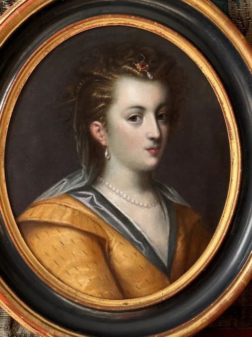 LATE 16TH CENTURY ITALIAN RENAISSANCE PORTRAIT OF A NOBLEWOMAN