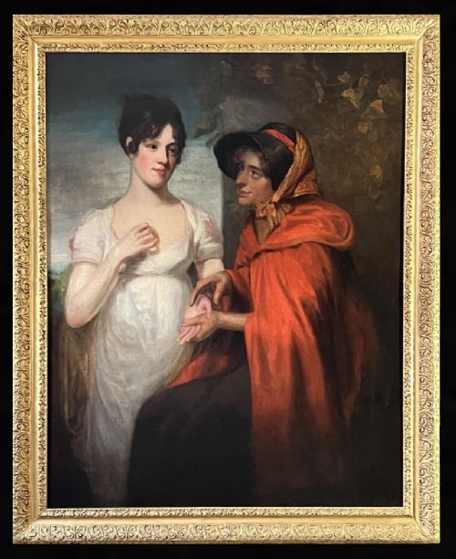 John Opie R.A ( 1767-1807) - 'The Fortune Teller' Oil on Canvas Genre Painting