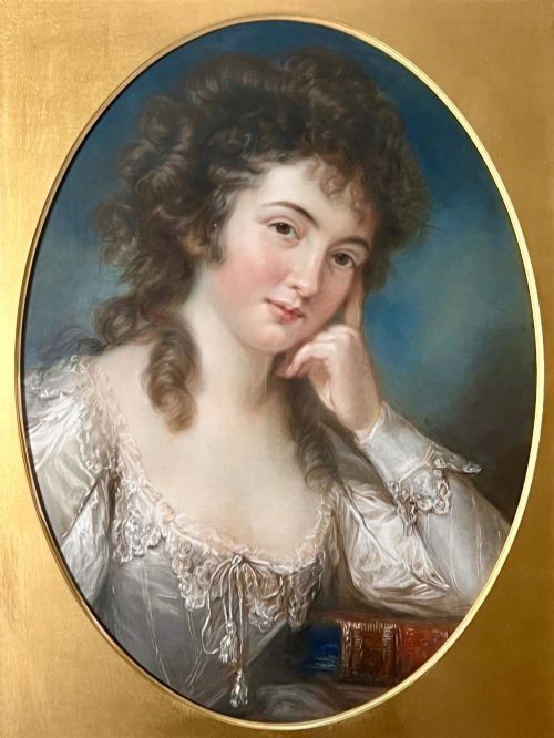 John Russell R.A. (1745-1806) Portrait of Miss Mary Linwood.