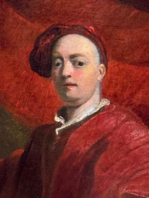 fig 1. 18TH CENTURY ENGLISH OIL ON PANEL PORTRAIT OF ALEXANDER VAN AKEN (1701-1757)