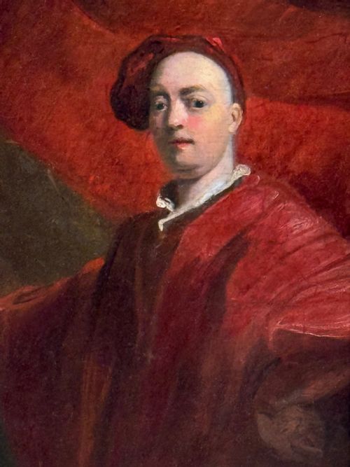fig 3. 18TH CENTURY ENGLISH OIL ON PANEL PORTRAIT OF ALEXANDER VAN AKEN (1701-1757)