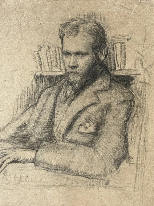 Augustus John (1878-1961) - Pencil  Study of Edward Nettleship