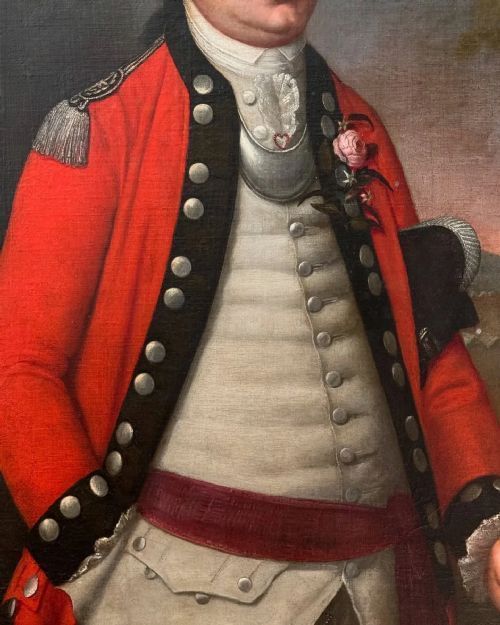 fig 1. STICKLAND LOWRY (1737-85) - PORTRAIT OF AN INFANTRY OFFICER c.1780.