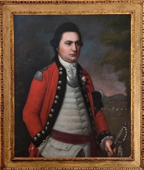fig 8. STICKLAND LOWRY (1737-85) - PORTRAIT OF AN INFANTRY OFFICER c.1780.