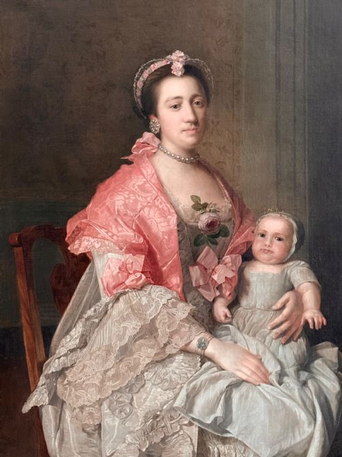 Studio of Sir Allan Ramsay (1713-1784) - Portrait of a Lady and Her Child C.1760