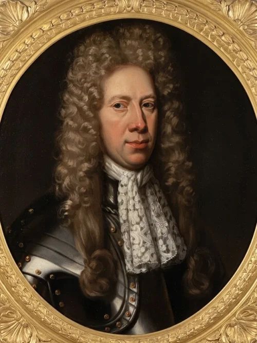 John Scougall (C.1645-1737) - Portrait of a Gentleman, Possibly Sir Patrick Maxwell of Springkell (1640-1723).

