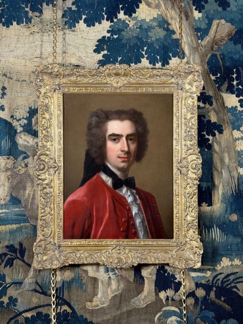 Jean-baptiste Van Loo (1684-1745) - Early 18th Century Portrait of a Gentleman in a Scarlet Jacket