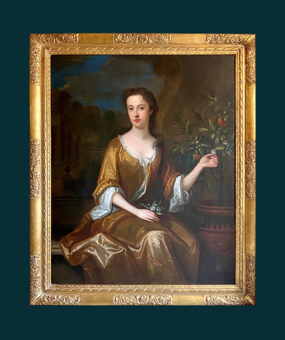 LATE 17TH CENTURY ENGLISH PORTRAIT OF A LADY - CIRCLE OF CHARLES JERVAS. View III