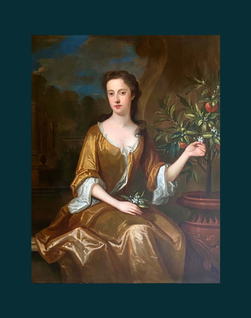 LATE 17TH CENTURY ENGLISH PORTRAIT OF A LADY - CIRCLE OF CHARLES JERVAS. View IV