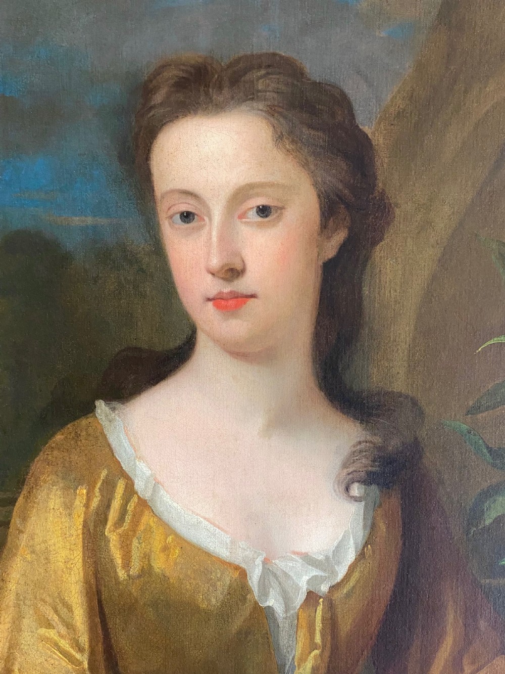 LATE 17TH CENTURY ENGLISH PORTRAIT OF A LADY - CIRCLE OF CHARLES JERVAS. View X