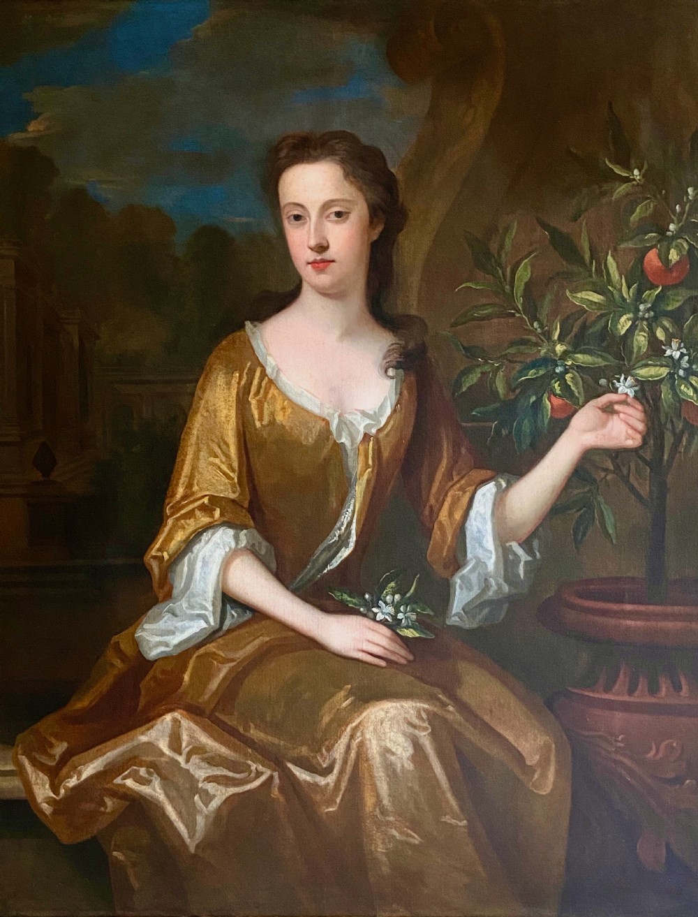 LATE 17TH CENTURY ENGLISH PORTRAIT OF A LADY - CIRCLE OF CHARLES JERVAS. View XI