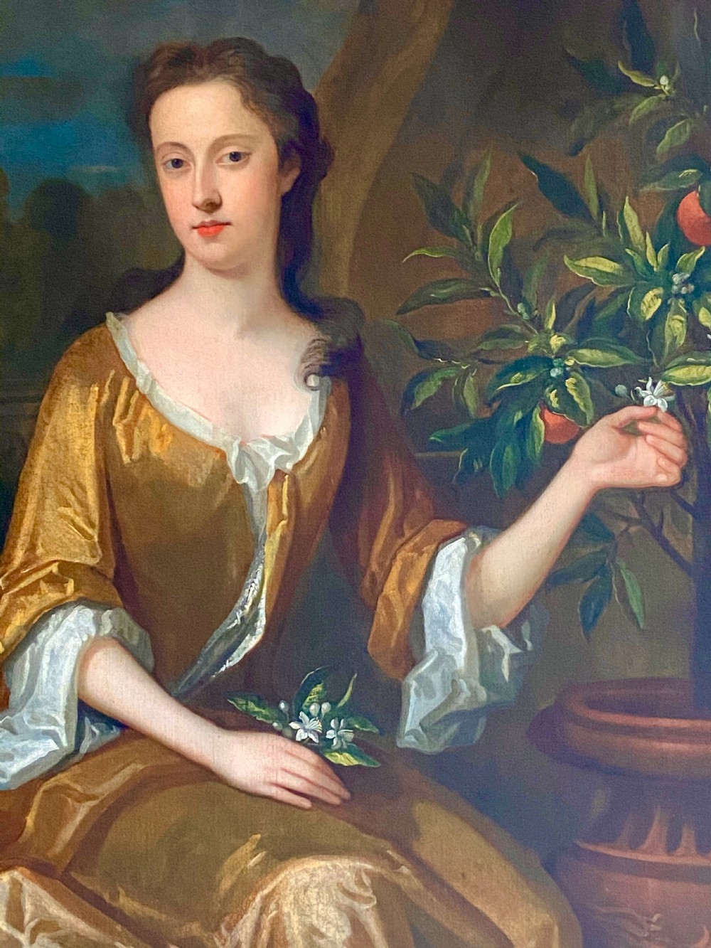 LATE 17TH CENTURY ENGLISH PORTRAIT OF A LADY - CIRCLE OF CHARLES JERVAS. View XIII