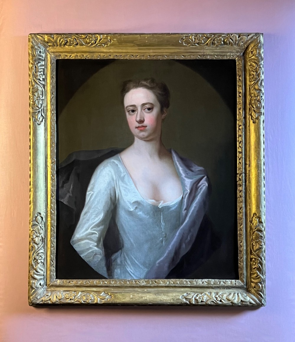 EARLY 18TH CENTURY OIL ON CANVAS ENGLISH PORTRAIT OF A LADY - BY MICHAEL DAHL View VII