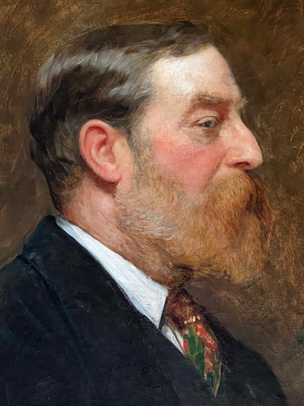 OIL ON CANVAS PORTRAIT OF HENRY EDMUND COTMAN  - BY FREDERICK GEORGE COTMAN (1850-1920) View II