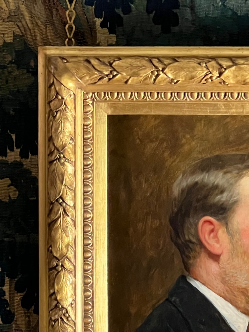 OIL ON CANVAS PORTRAIT OF HENRY EDMUND COTMAN  - BY FREDERICK GEORGE COTMAN (1850-1920) View III