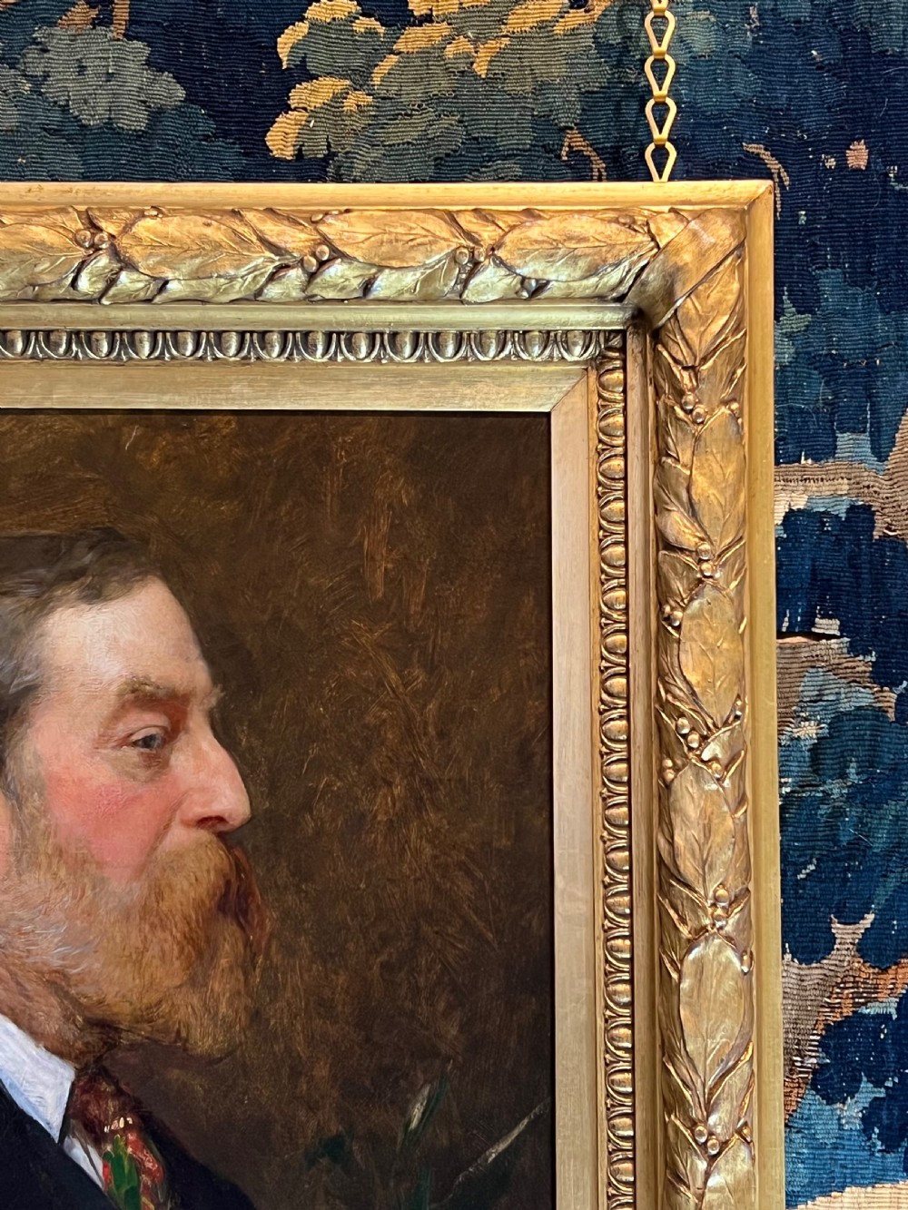 OIL ON CANVAS PORTRAIT OF HENRY EDMUND COTMAN  - BY FREDERICK GEORGE COTMAN (1850-1920) View VII