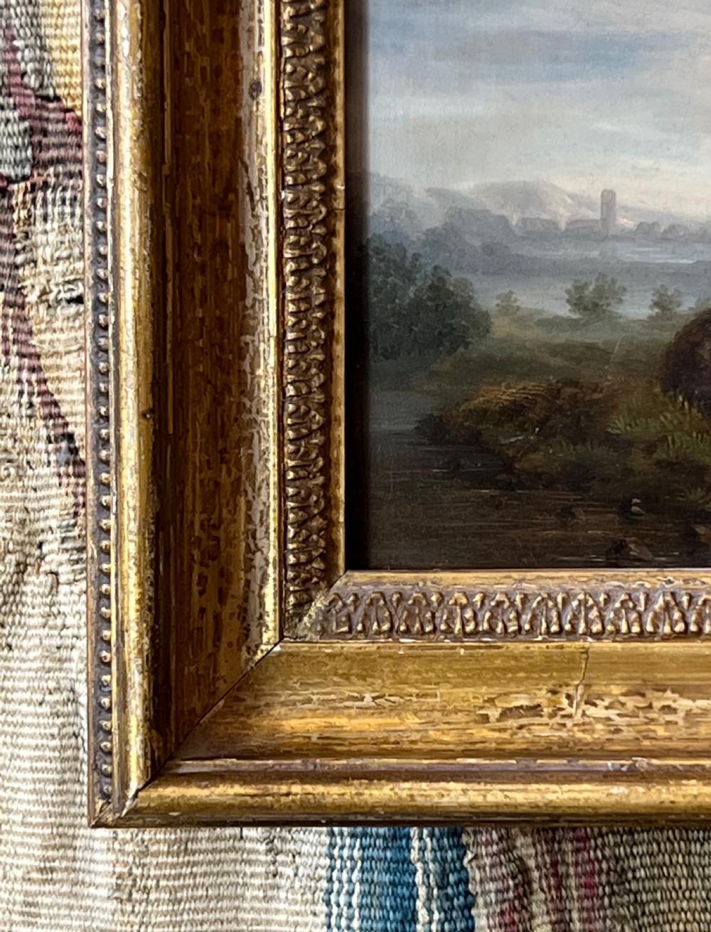 FLEMISH SCHOOL OIL ON PANEL STUDY OF A SHEPHERD AT REST - ATTRIBUTED TO EUGENE - JOSEPH VERBOECKHOVEN. View VI
